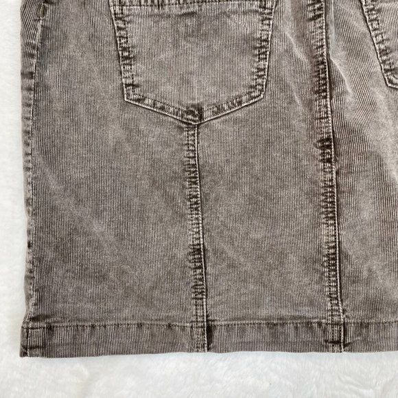PrAna Merrigan Skirt 10 Corduroy Stretch Button-Through Brown Women's - Picture 6 of 11